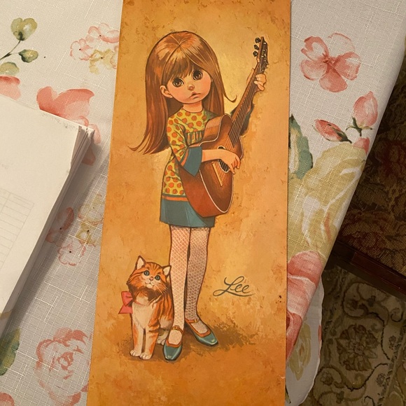 Vintage LEE Go-Go Big Eye Girl and Boy Dancing—Excellent  Cond! Set of 4 prints. - Picture 2 of 2